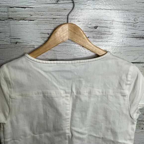 Nanette lepore white  dress size xs tee shirt - Picture 6 of 9